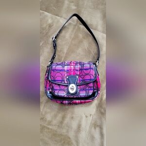 Plaid Coach Purse